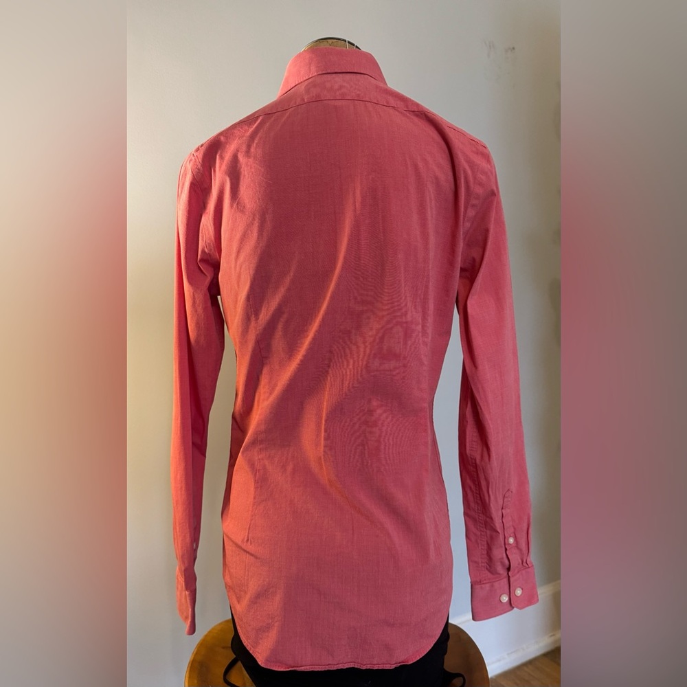 1MX Express Women's Red Button-Down Shirt - Picture 2 of 4